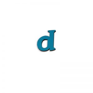 ΞΥΛΙΝΑ ΓΡΑΜΜΑΤΑ ΓΙΑ ΕΚΜΑΘΗΣΗ ΑΛΦΑΒΗΤΟΥ  ΜΠΛΕ (3×2 cm) – d μικρό – d ( Αγγλικό – Μαγνητικό )