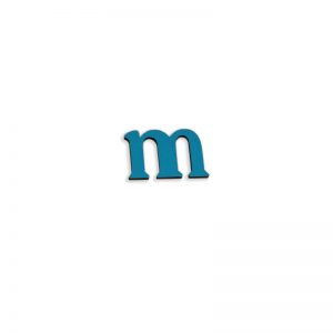 ΞΥΛΙΝΑ ΓΡΑΜΜΑΤΑ ΓΙΑ ΕΚΜΑΘΗΣΗ ΑΛΦΑΒΗΤΟΥ  ΜΠΛΕ (3×2 cm) –  m μικρό – m ( Αγγλικό – Μαγνητικό )