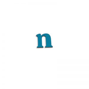 ΞΥΛΙΝΑ ΓΡΑΜΜΑΤΑ ΓΙΑ ΕΚΜΑΘΗΣΗ ΑΛΦΑΒΗΤΟΥ  ΜΠΛΕ (3×2 cm) – n μικρό – n ( Αγγλικό – Μαγνητικό )