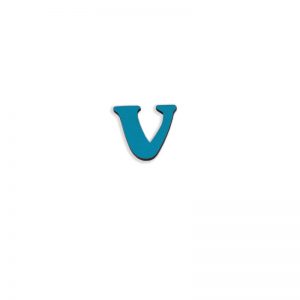 ΞΥΛΙΝΑ ΓΡΑΜΜΑΤΑ ΓΙΑ ΕΚΜΑΘΗΣΗ ΑΛΦΑΒΗΤΟΥ  ΜΠΛΕ (3×2 cm) –  v μικρό – v ( Αγγλικό – Μαγνητικό )