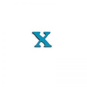 ΞΥΛΙΝΑ ΓΡΑΜΜΑΤΑ ΓΙΑ ΕΚΜΑΘΗΣΗ ΑΛΦΑΒΗΤΟΥ  ΜΠΛΕ (3×2 cm) – x μικρό – x ( Αγγλικό – Μαγνητικό )